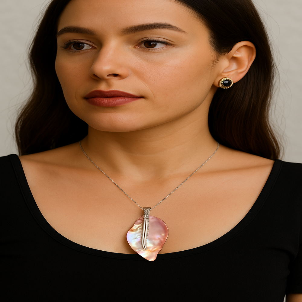 925 Sterling Silver Jewelry with 3.20 Ct Pear-Shaped Glass Gemstone  Oxidized Finish Handcrafted in Jaipur