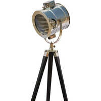 Spot Light Studio Adjustable Wooden Tripod Floor Lamp for Home
