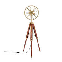 Antique Tripod Floor Lamp - Color: Brown