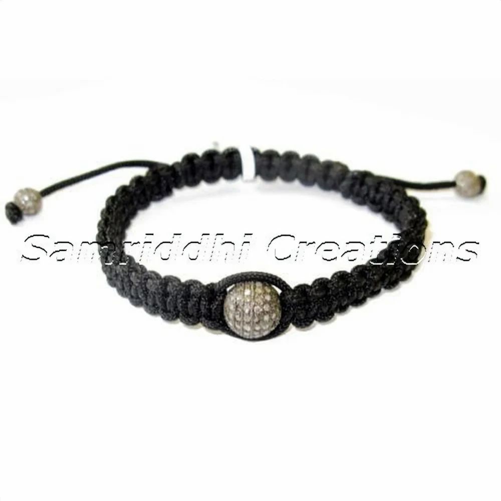 Diamond Ball Thread Bracelet