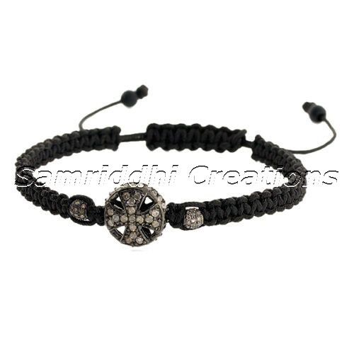 Diamond Ball Thread Bracelet