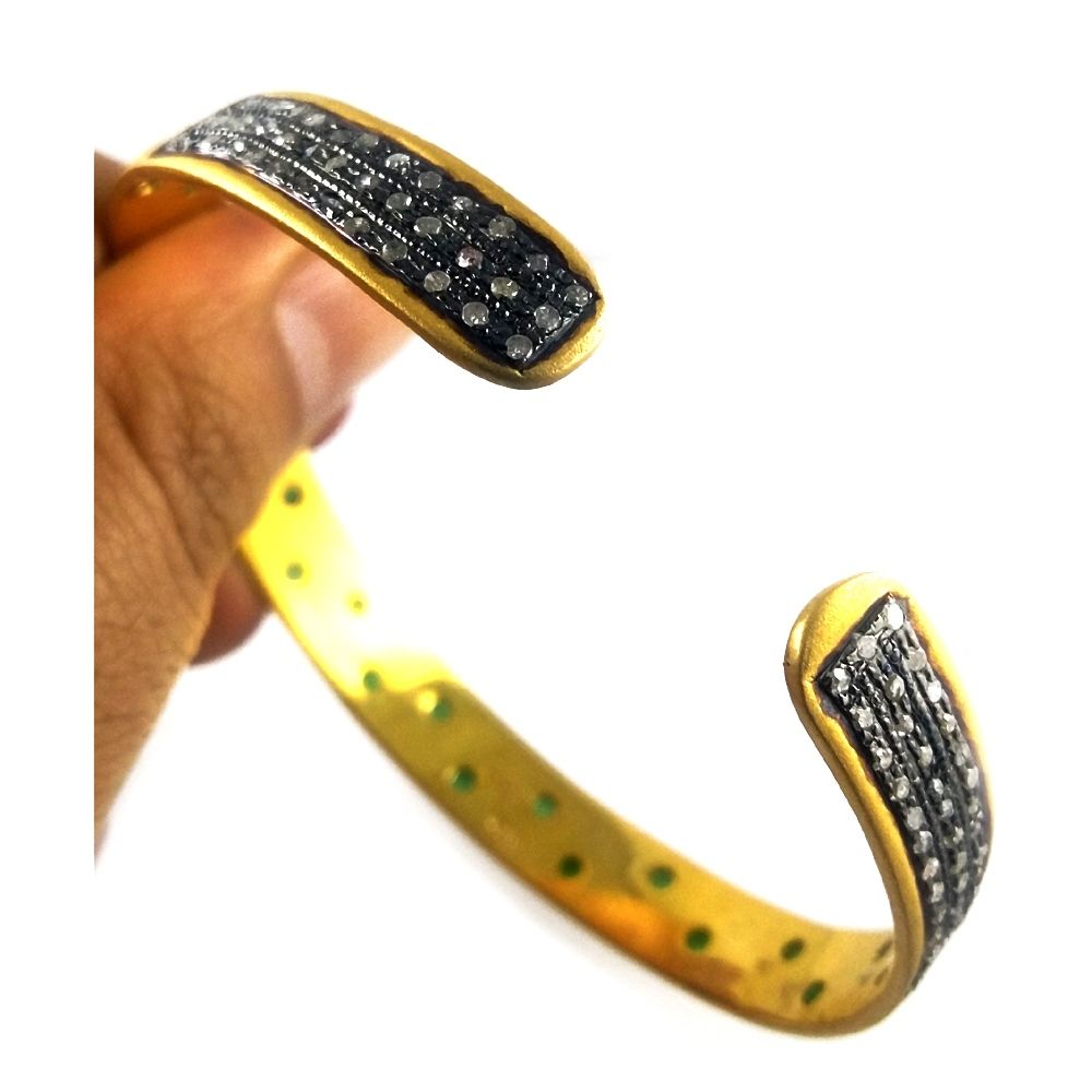Diamond Emerald Bangle