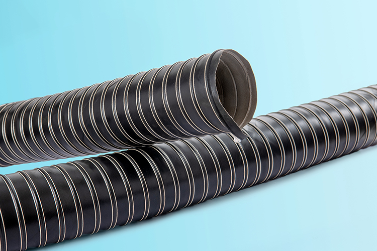 Neoprene Hose - 2 Or 3 Ply Neoprene Coated Glass Fibre Fabric, Black, Length Up To 6m, -50â°c To +150â°c Temperature Resistance, Suitable For Aircraft And Engine Applications