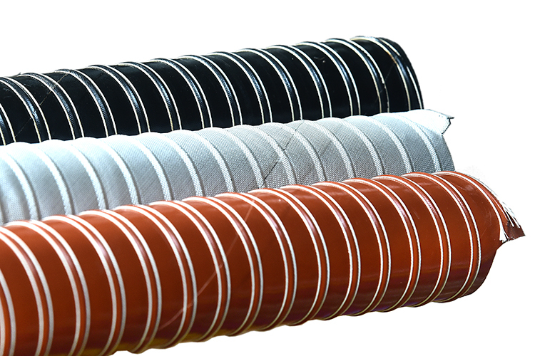 Neoprene Hose - 2 Or 3 Ply Neoprene Coated Glass Fibre Fabric, Black, Length Up To 6m, -50â°c To +150â°c Temperature Resistance, Suitable For Aircraft And Engine Applications