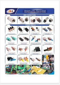 6 Pin On-off Blue Knob Switch With Round Shape Screw Terminal