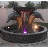 Black Marble Stone Fountain - Feature: Decoration