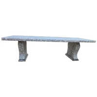 Garden Marble Bench - Color: White