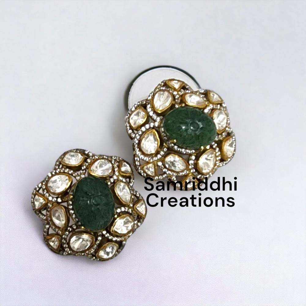 Polki Stud Earrings