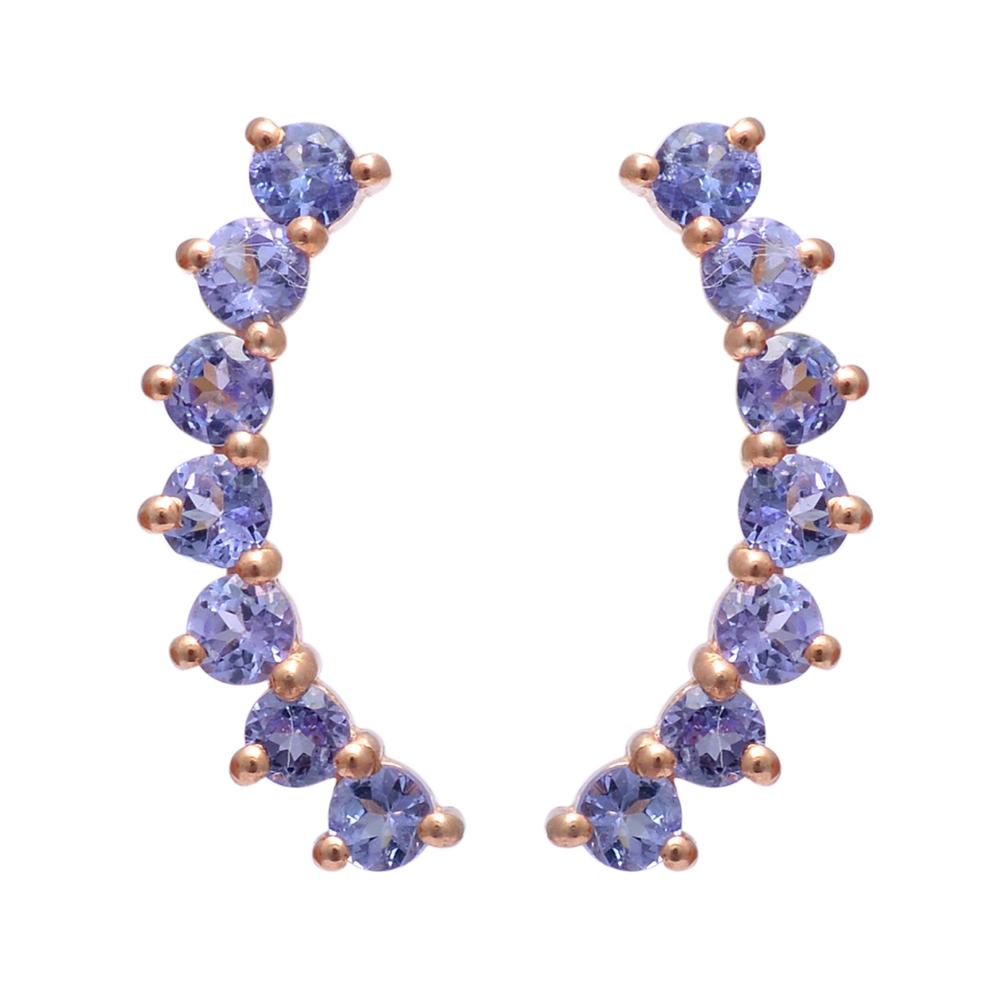 Tanzanite Stud Earring