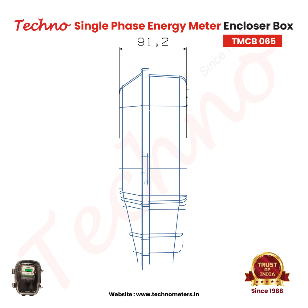 Techno Single Phase Plastic Meter Enclosure