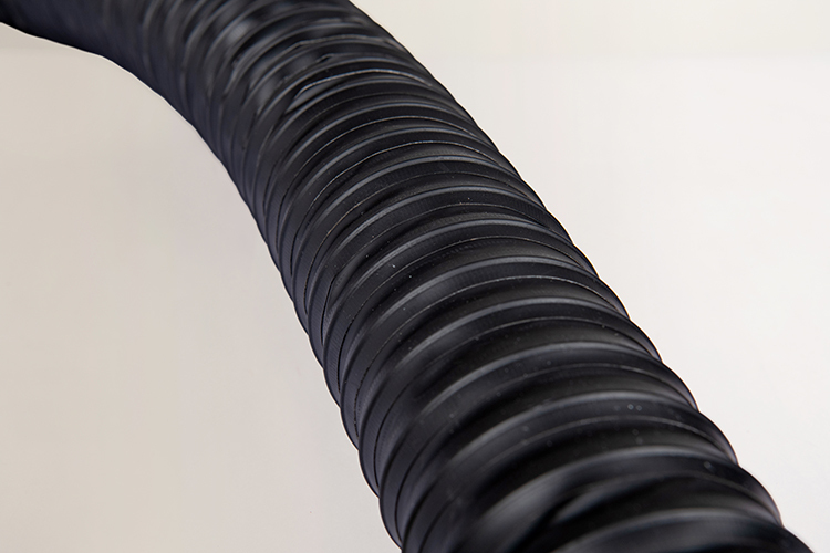 Santoprene Hose - Fiberglass Fabric/rubber, 32-630mm Diameter, Black | -40â°c To +130â°c Temp Range, Abrasion Resistant With Spring Steel Helix