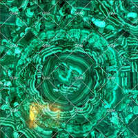 Malachite Semi Precious Gemstone Slab
