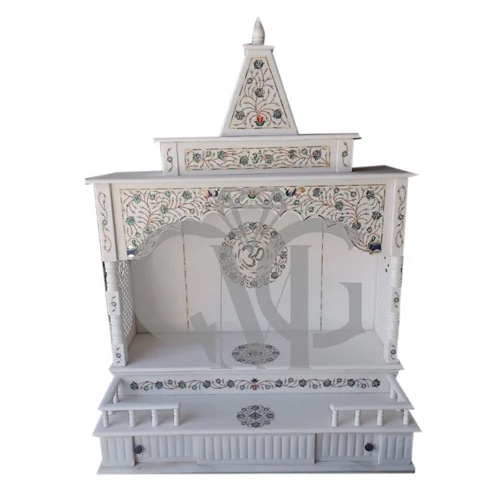 सफेद इनले मार्बल मंदिर