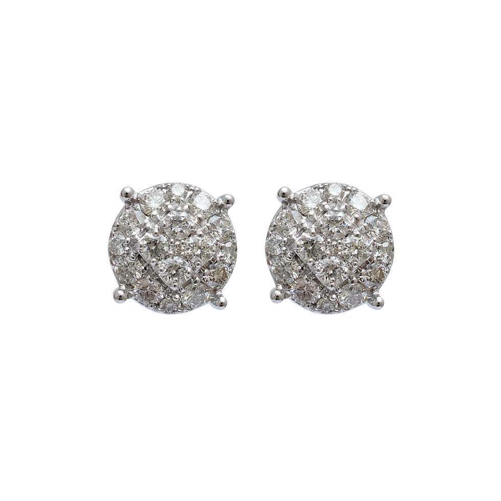 14k Gold Stud Studded with Diamond