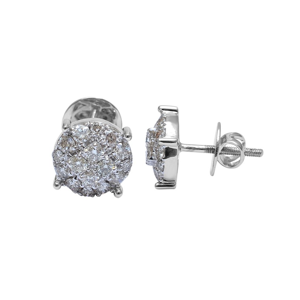 14k Gold Stud Studded with Diamond