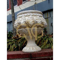 Sandstone Tulsi Planter - Color: White
