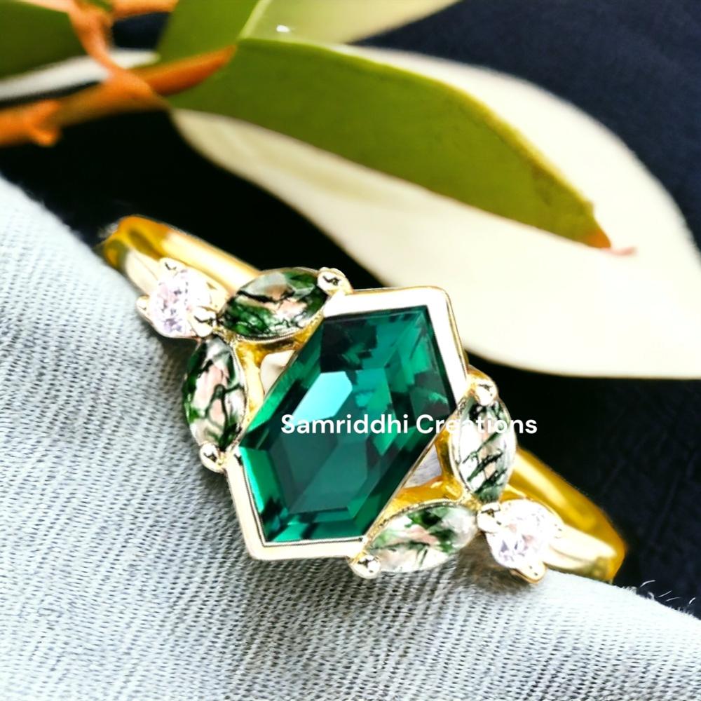 Emerald Diamond Gold Ring