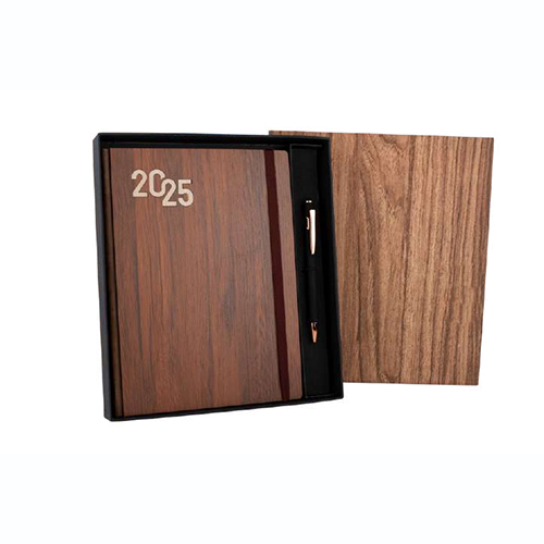 Nescafe Wooden Diary (81922), Pen with Matching Box