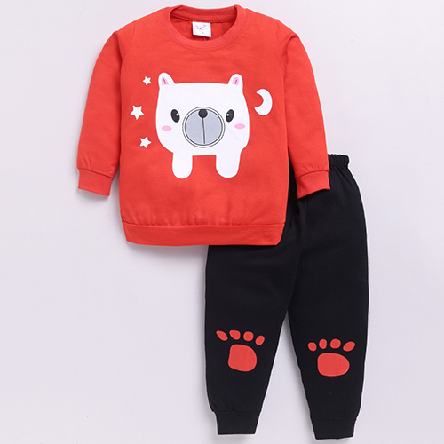 Boy Printed Full Sleeve T-Shirt And Lower Set