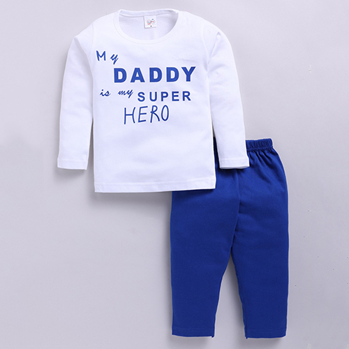 Boy Printed Full Sleeve T-Shirt And Lower Set