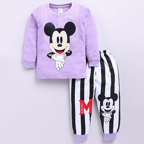 Boy Printed Full Sleeve T-Shirt And Lower Set