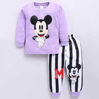 Boy Printed Full Sleeve T-Shirt And Lower Set
