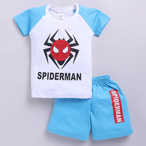 Boy Printed T-Shirt And Shots Set
