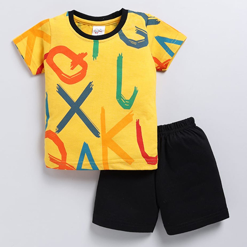Kids Half  Sleeve  Baba Suit Set