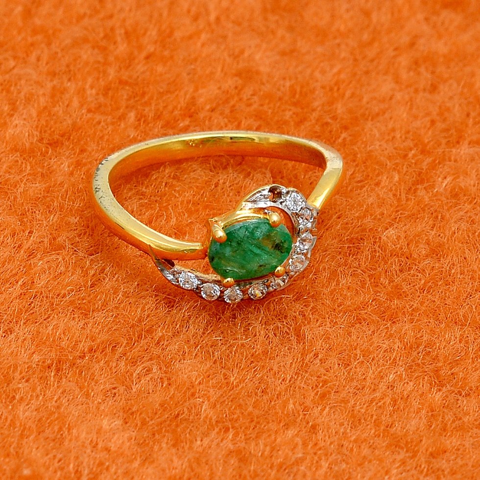 Emerald Diamond Gold Ring