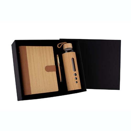 Org Big Note Book, Flask, Pen with Matching Box