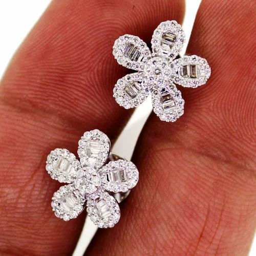 White Gold Diamond Stud Earrings