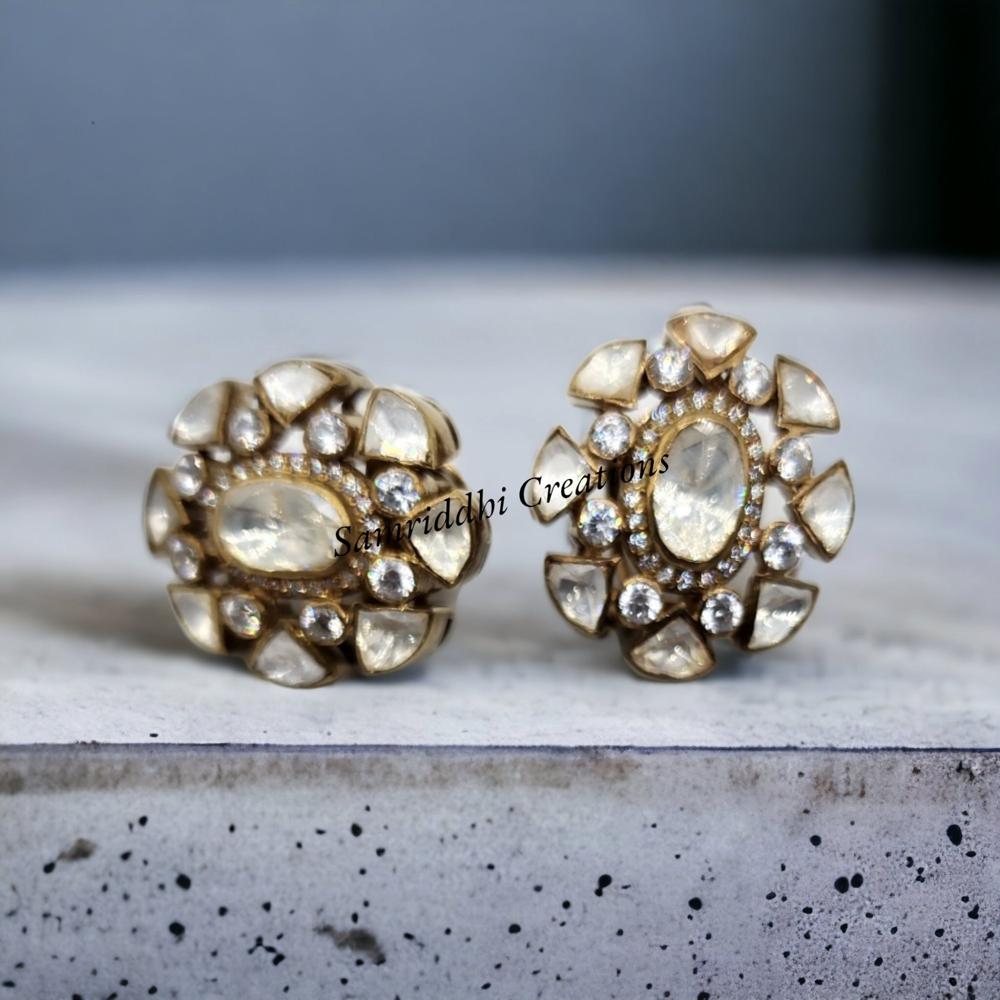 Polki Stud Earrings