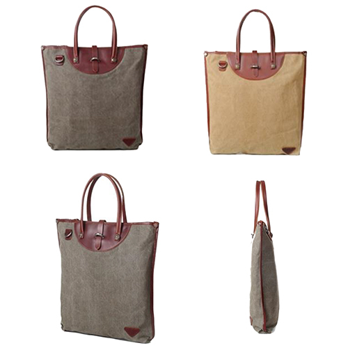Style No-172 40XX41X5cm Canvas Leather Bag