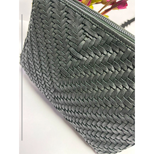 Black Leather Waving Bags