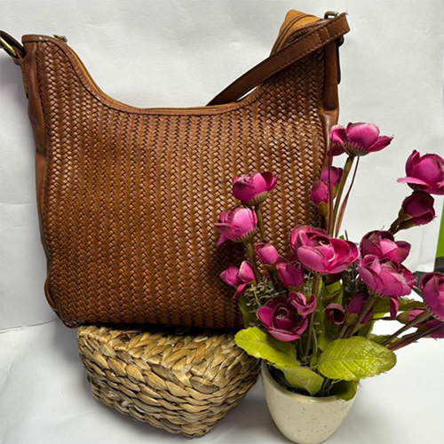 Ladies Leather Waving Bags