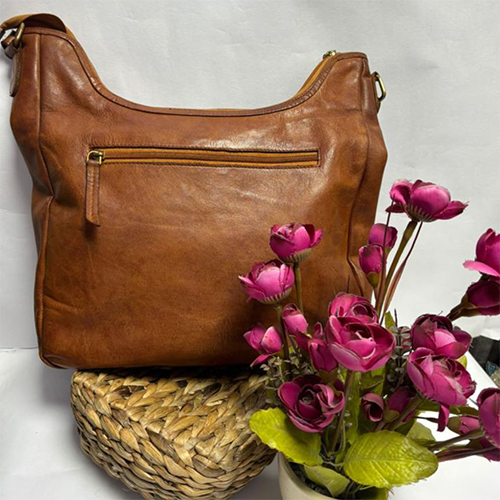 Ladies Leather Waving Bags