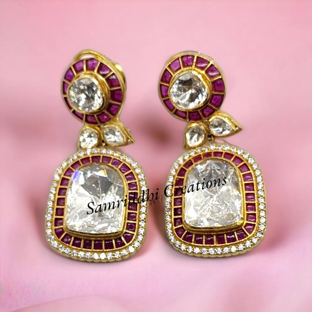 Dangle Drop Earrings, Moissanite Earrings