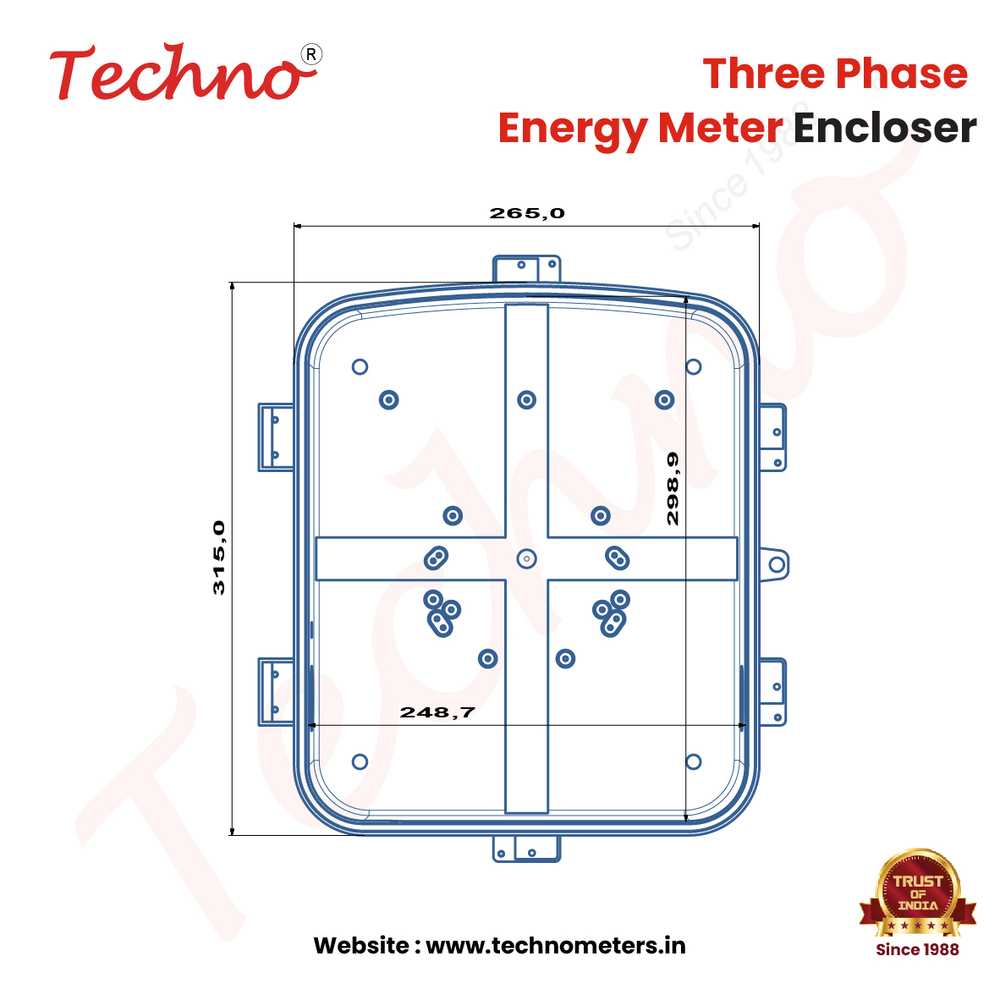 60A Techno 3 Phase Meter Box