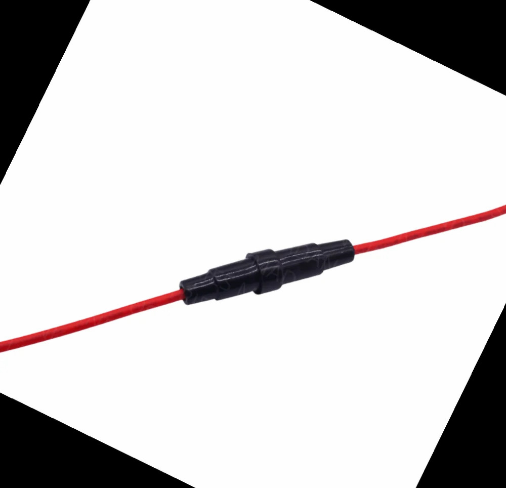 Glass Fuse Tube Holder With Wire