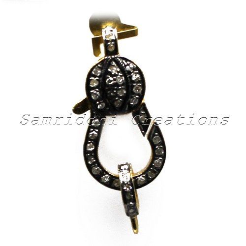 Diamond Silver Clasp Lock