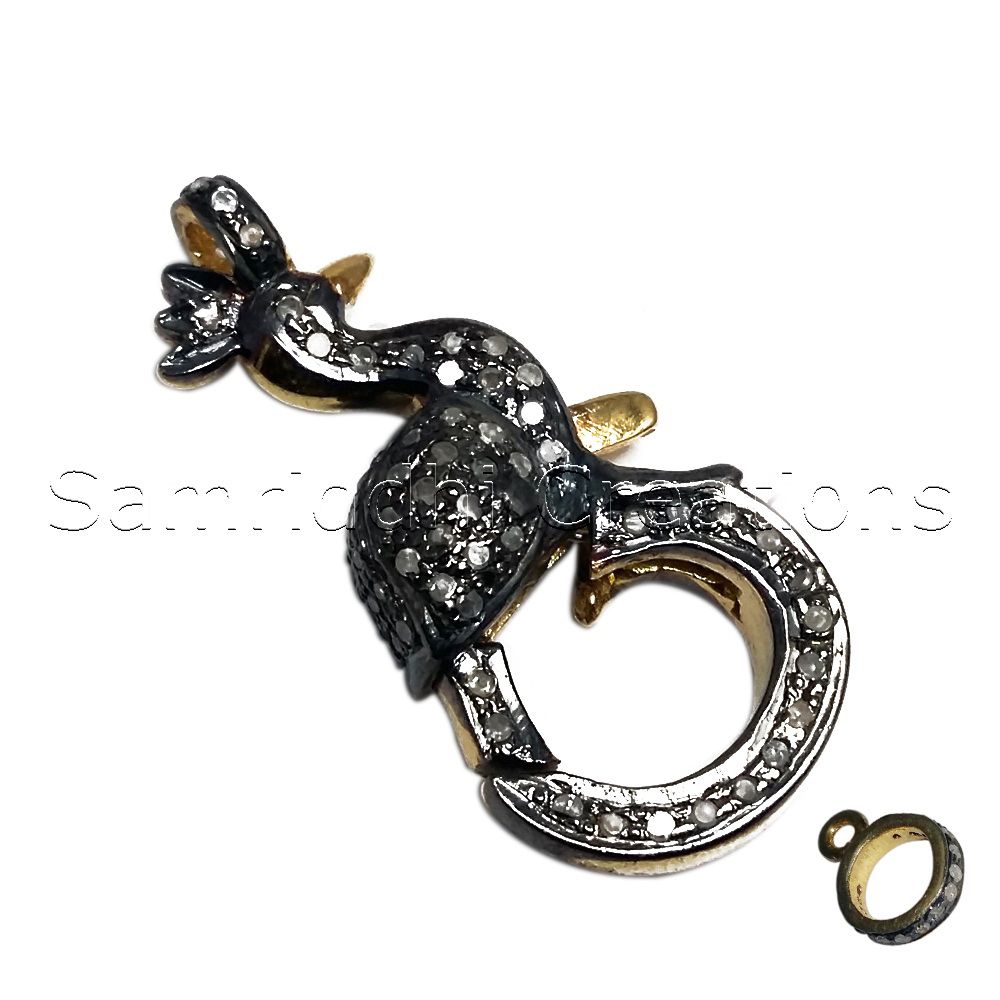Peacock Diamond Silver Lock