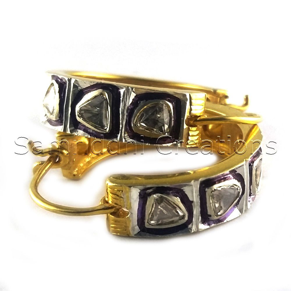 Diamond Rose Cut Polki Earring