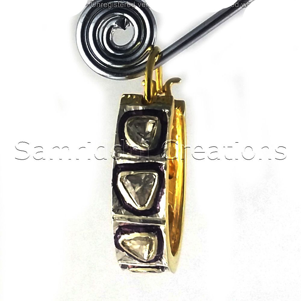 Diamond Rose Cut Polki Earring