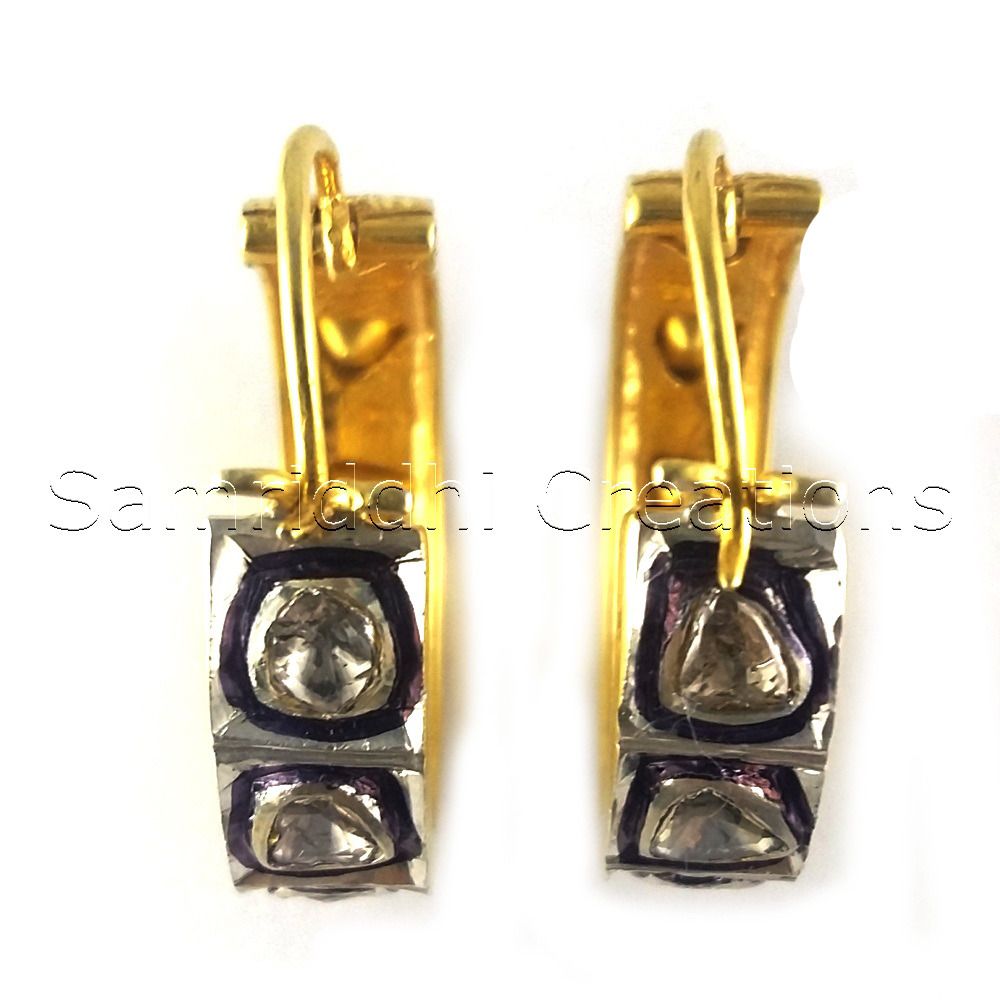 Diamond Rose Cut Polki Earring
