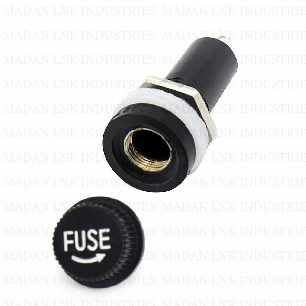5mmx20mm Glass Tube Fuse Holder Panel