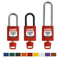 Brady Safety Padlock - Color: Red