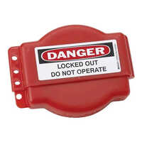 Adjustable Gate Valve Lockout - Color: Red