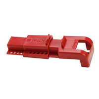 Brady Butterfly Valve Lockout - Color: Red