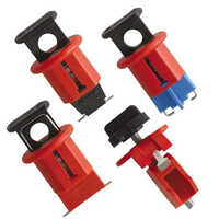 Miniature Circuit Breaker Lockouts - Color: Red