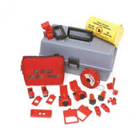 Electrical Lockout Toolbox Kit - Color: Red